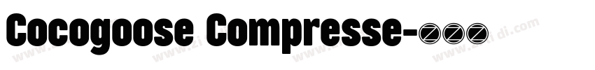 Cocogoose Compresse字体转换